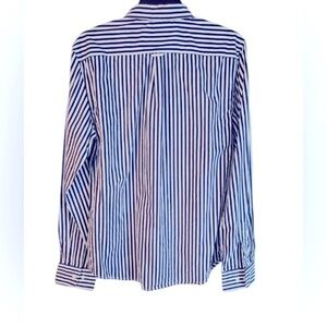 DENIM & FLOWER Ricky Singh 👕 Classic Blue Striped Men's Shirt